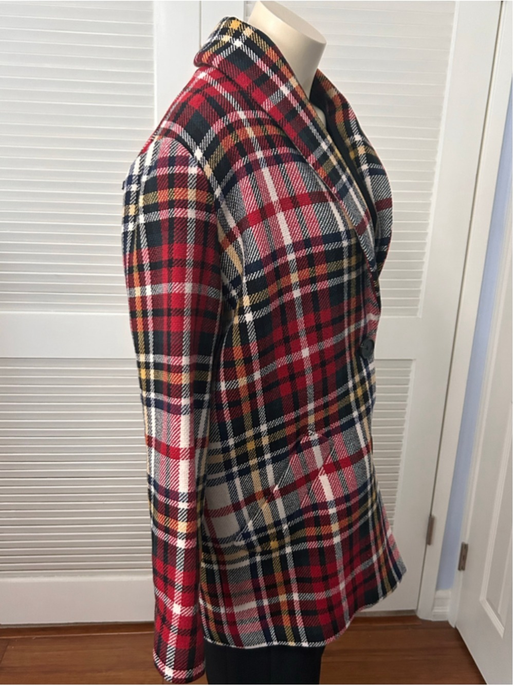 Derek Lam 10 Crosby Plaid Wool Blend Blazer Coat NWT Size 10 $595 - Picture 10 of 13